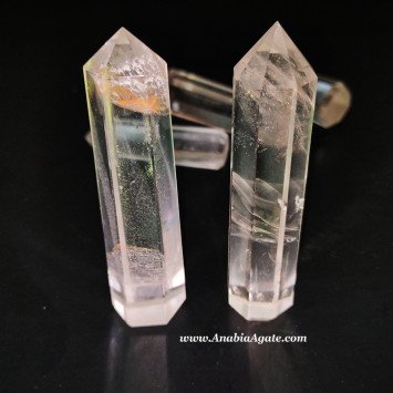 Crystal Quartz 8 Facet Obelisk - Enhance Your Space with Natural Beauty