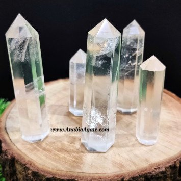 Crystal Quartz 8 Facet Obelisk - Enhance Your Space with Natural Beauty
