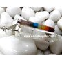 Crystal Quartz Double Point Pencil Pendant with Chakra Bonded Pencil | Spiritual Jewelry