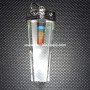Crystal Quartz Flat Stick Pendant with Chakra Bonded Pencil | Healing Crystal Necklace