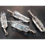 Crystal Quartz Silver Wire Wrapped Pencil Pendant | Handmade Natural Stone Jewelry