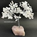 Rose Quartz Tree with Natural Rose Quartz Base - Healing Energy Decor