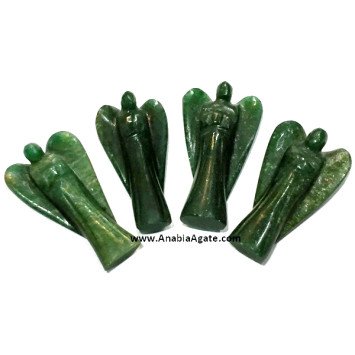 Mica Agate 2 Inch Angel Figurines - Beautiful Handcrafted Gemstone Decor