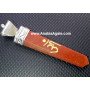 Goldstone OM Engraved Flat Stick Pendant