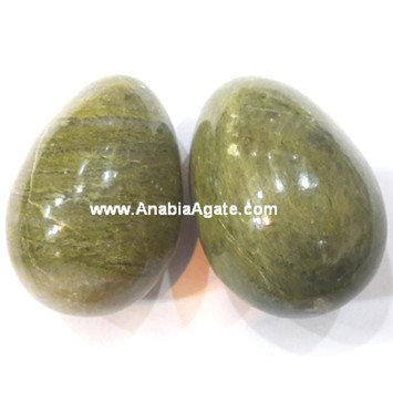 Natural Grass Jasper Eggs - Gemstone Eggs Wholesale