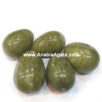 Natural Grass Jasper Eggs - Gemstone Eggs Wholesale