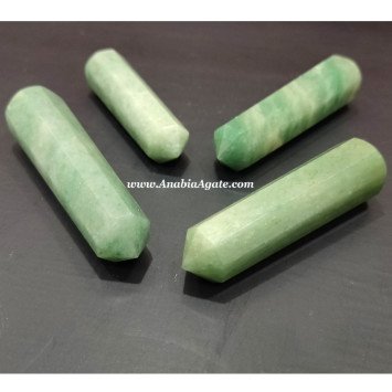 Green Aventurine 8 Facet Massage Wands - Healing Crystal Accessories
