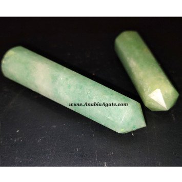 Green Aventurine 8 Facet Massage Wands - Healing Crystal Accessories