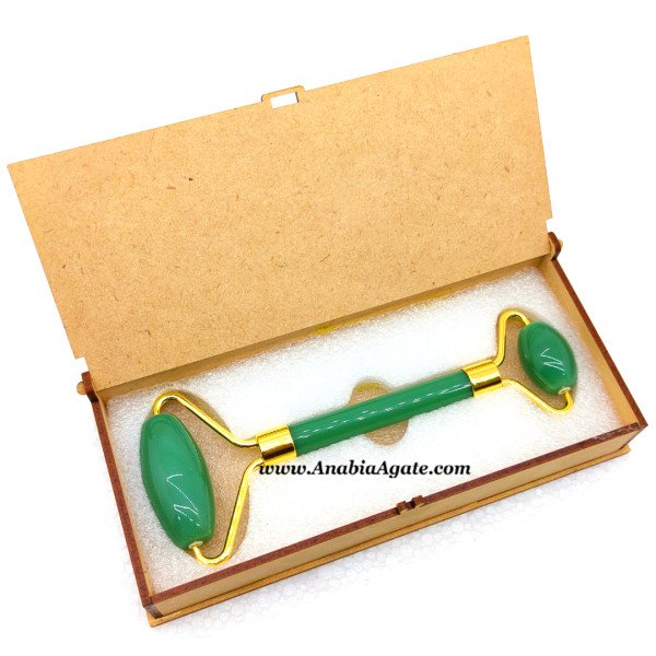 Green Aventurine Face Massage Roller | Enhance Your Skincare Routine