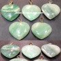 Green Aventurine Crystal Heart Pendants - Exquisite Natural Stone Jewelry