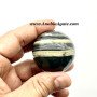 Green Banded Recolite Gemstone Balls - Unique Decorative Orbs