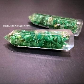 Green Mica Orgone Obelisk - Anabia Agate