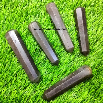 Grey Aventurine 8 Faceted Massage Wands - Therapeutic Healing Tools