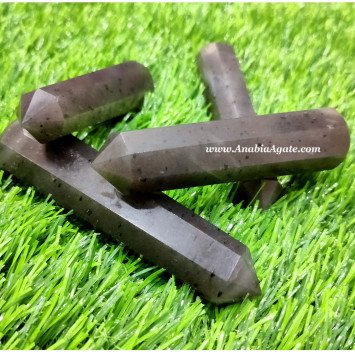 Grey Aventurine 8 Faceted Massage Wands - Therapeutic Healing Tools