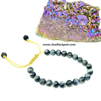 Grey Cat's Eye Beads Bracelet | Attract Good Fortune