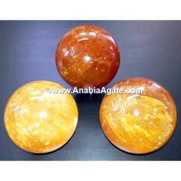 Honey Calcite Crystal Balls - Energize Your Space