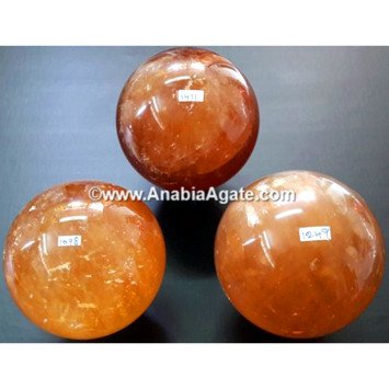 Honey Calcite Crystal Balls - Energize Your Space