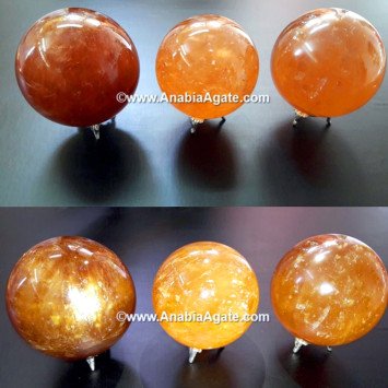 Honey Calcite Crystal Balls - Energize Your Space