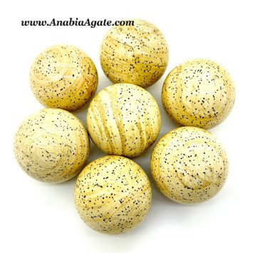 Indian Dalmatian Jasper Gemstone Balls - Unique Decorative Stones