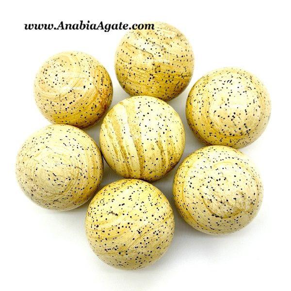 Indian Dalmatian Jasper Gemstone Balls - Unique Decorative Stones