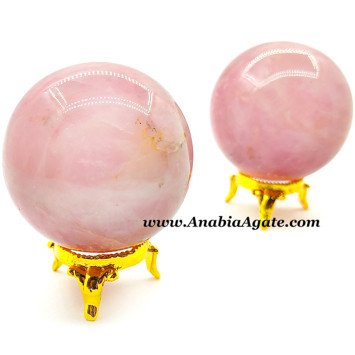 Indian Rose Quartz Balls - Exquisite Healing Crystals for Meditation