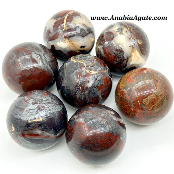 Iron Jasper Gemstone Balls - Natural Healing & Decorative Spheres