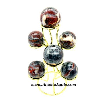 Iron Jasper Gemstone Balls - Natural Healing & Decorative Spheres