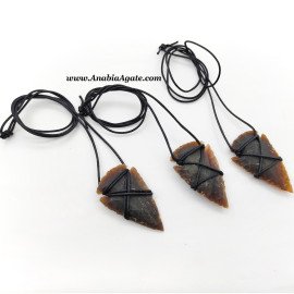 Knotted Arrowhead Necklace - Unique Handmade Jewelry