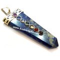 Lapis Lazuli Chakra Flat Stick Pendant - Enhance Your Energy Flow