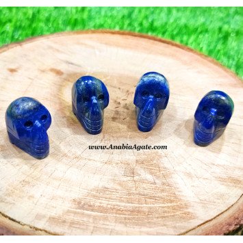 Lapis Lazuli Skulls - Handcrafted Gemstone Skulls