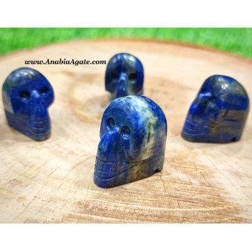 Lapis Lazuli Skulls - Handcrafted Gemstone Skulls
