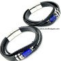 Lapis Lazuli Leather Band - Elegant & Stylish Accessory