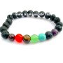 Lava Beads Chakra Bracelet - Healing Natural Stone Jewelry