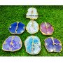 Mix Gemstone Coaster Clocks - Handcrafted Decorative Accessories
