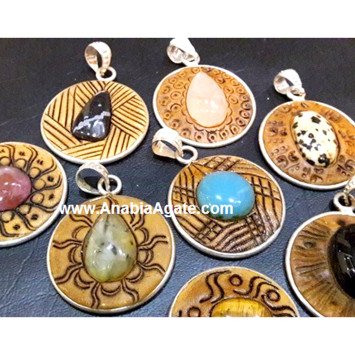 Mix Tibetan Round Pendants - Handcrafted & Unique Designs