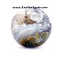 Moss Agate Druzy Sphere - Natural Crystal for Healing and Balance