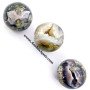 Moss Agate Druzy Sphere - Natural Crystal for Healing and Balance