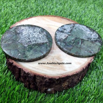 Moss Agate Orgone Coasters -  Wholesale Orgonite