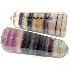 Multi Fluorite Gemstone Obelisk - Healing Crystal Décor