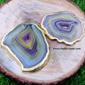 Wholesale Natural Agate Coaster Slice - Home Decor & Drinkware