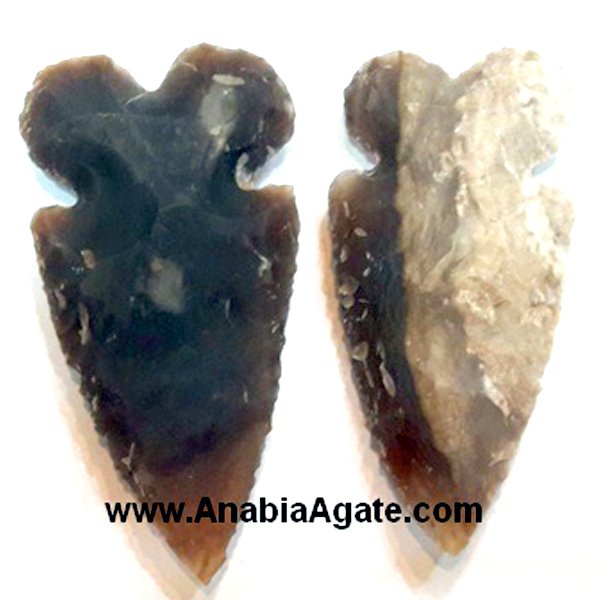 Neolithic Carved Base Arrowheads - Authentic Artifacts for Sale