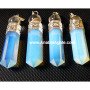 Opalite Pencil Pendant with Crystal Ball | Beautiful Crystal Jewelry