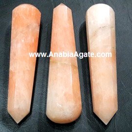 Orange Aventurine 8 Facet Massage Wands - Natural Healing Crystal Tools