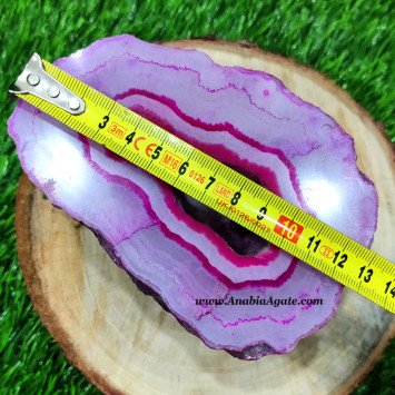 Pink Agate Geode - Natural Crystal Decorative Piece