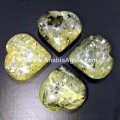 Prehnite Gemstone Pub Heart - Natural Healing Crystal