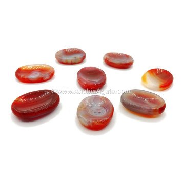 Red Carnelian Worry Stones for Calming and Grounding
