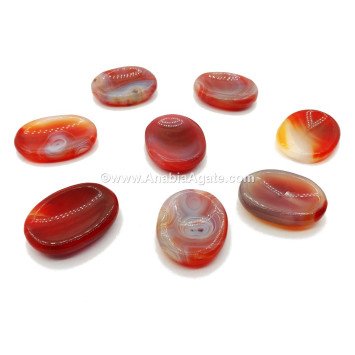 Red Carnelian Worry Stones for Calming and Grounding