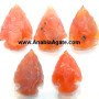 1 Inch Red Carnelian Arrowheads - Handcrafted Natural Stone Arrowheads