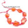 Red Carnelian Red Netted Tumble Bracelet - Handcrafted Gemstone Jewelry