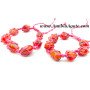 Red Carnelian Red Netted Tumble Bracelet - Handcrafted Gemstone Jewelry